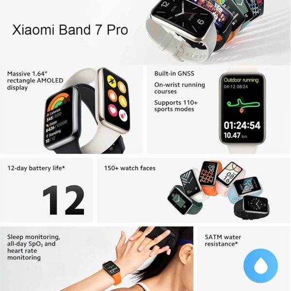 Xiaomi Band 7 Pro Smartwatch with GPS(Global Version), Health & Fitness Activity Tracker - Image 11