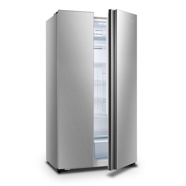 Hisense 560L Side-By-Side Door Fridge, RC-56WS4S2 (Silver)