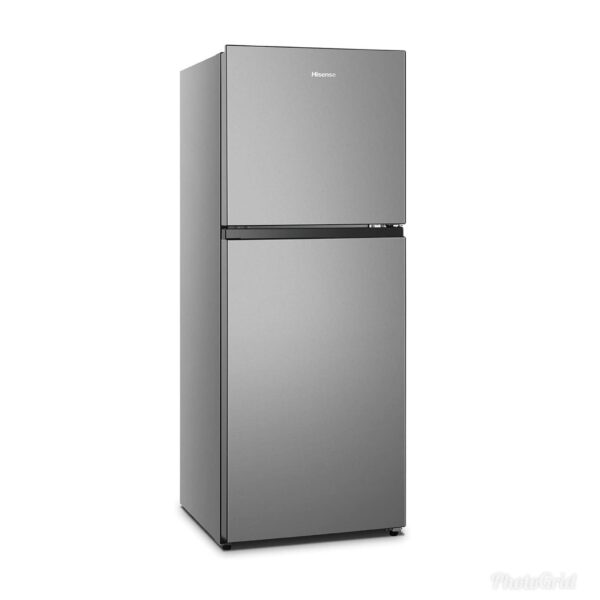 Hisense 266L Double Door Top Freezer Refrigerator, Frost Free, Silver, A+, RT266N4DGN