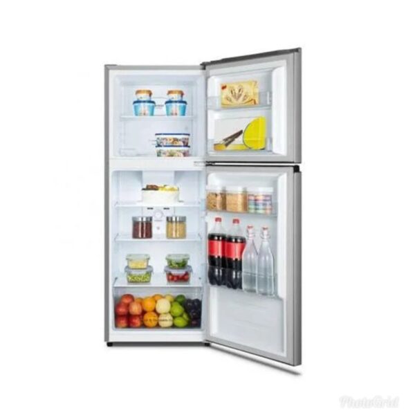 Hisense 266L Double Door Top Freezer Refrigerator, Frost Free, Silver, A+, RT266N4DGN - Image 2