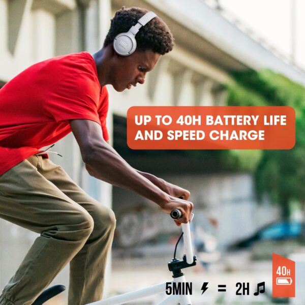 JBL TUNE510BT Bluetooth Wireless Headphones 40 Hours Battery Life & Speed Charge - Image 5