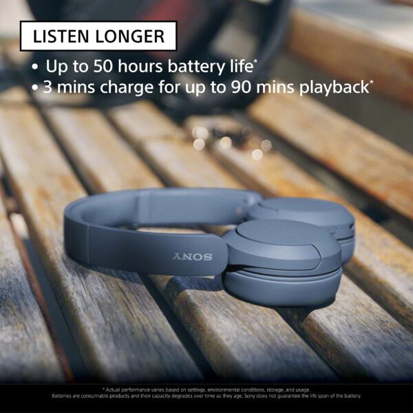 Sony CH520 Wireless Bluetooth Headphones 50 Hours of Battery Life - Image 2