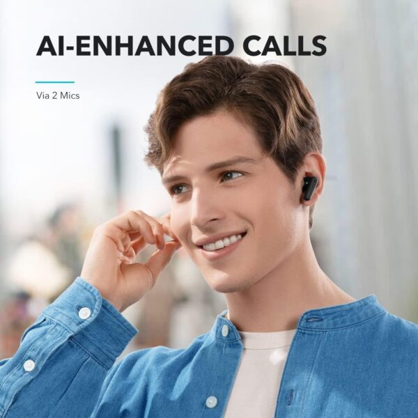 Soundcore R50i By Anker Semi-in-Ear Earbuds, Bluetooth Wireless, 30H Playtime, Fast Charge, Clear Sound - Image 6