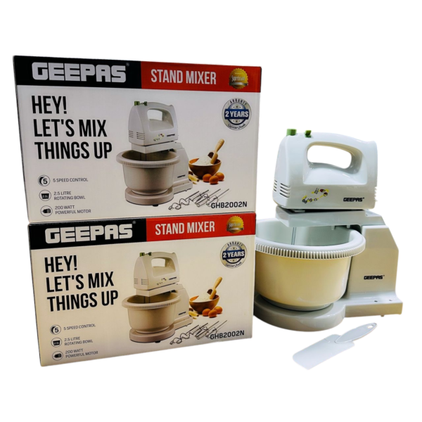 Geepas Stand mixer GHB2002N Rotating Bowl - Image 2