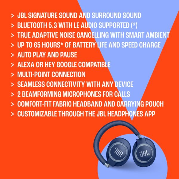 JBL Live770NC Noise Cancellation Headphones - Image 4