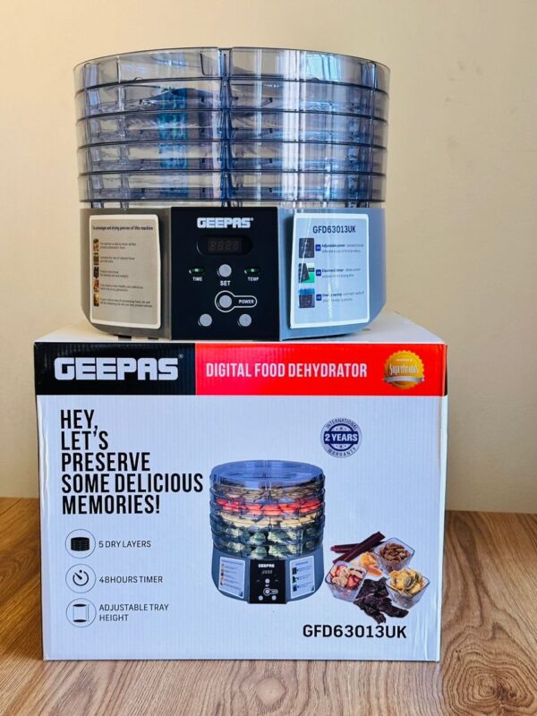 Geepas Digital Food Dehydrator GFD63013UK - Image 2