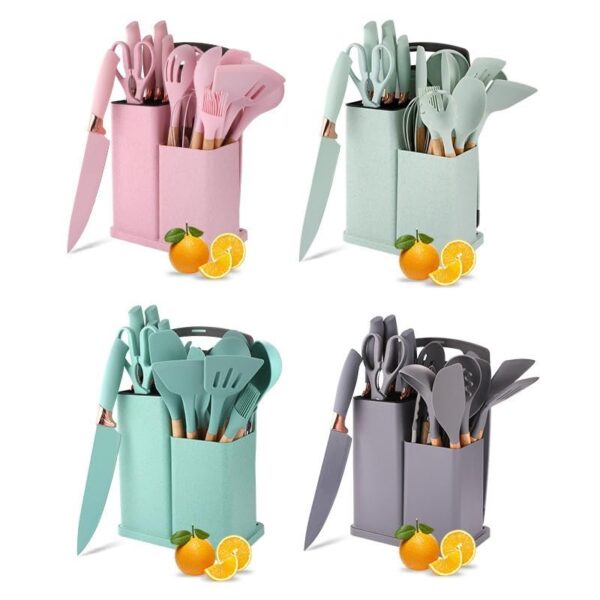 Silicone Kitchenware Set 19-piece Tool Kit Set