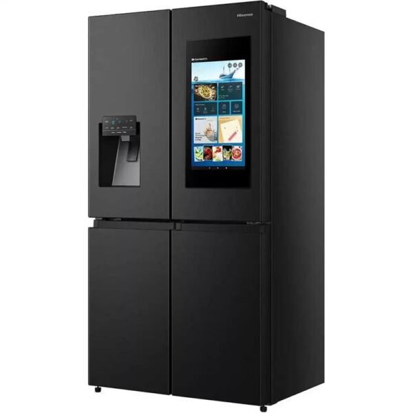 Hisense 680 Litre Smart Refrigerator, Multi Door Smart Fridge w/ Touch Screen, Water Dispenser & Ice Maker, Frost Free RC-68WC