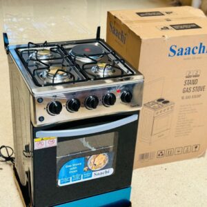 Saachi 3 Gas Burners, 1 Electric Plate Gas Cooker Oven 50x50cm 6362