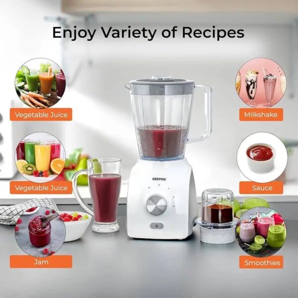 Geepas 1.8L 2-in-1 Blender GSB5485NV - Image 6