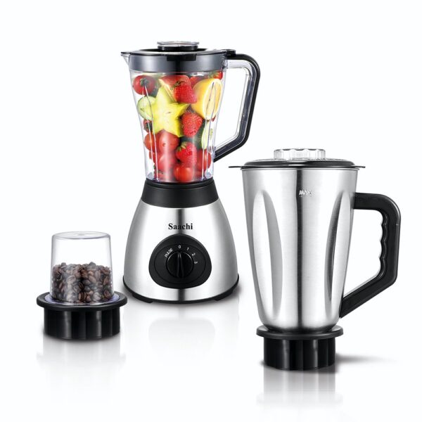 Saachi 3-in-1 Blender NL-BL-4410 Stainless Steel Metallic Jar