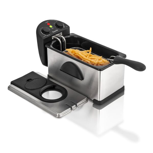 Saachi 3L Deep Fryer NL-DF-4702T with Adjustable Thermostat and Thermal Cut-Out Reset Button
