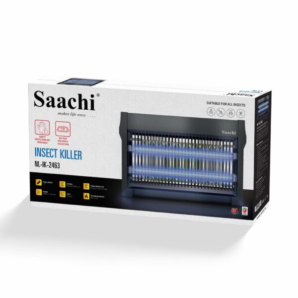 Saachi Insect Killer NL-IK-2463-BK with Big tray for insect collection - Image 2