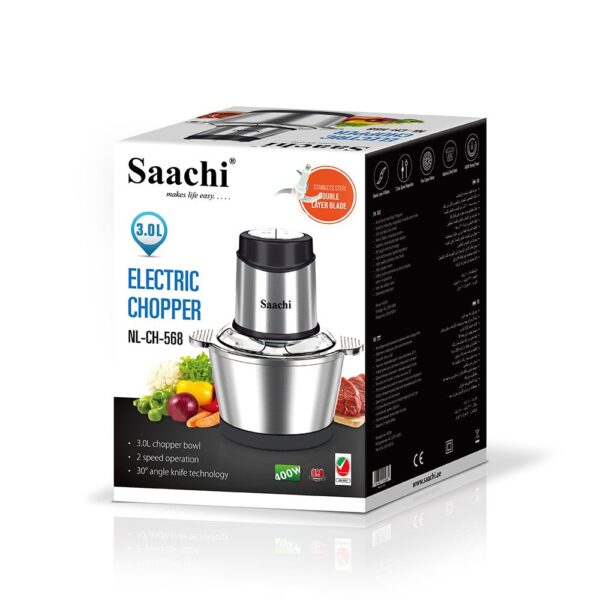 Saachi 3L Electric Chopper NL-CH-568-BK - Image 2