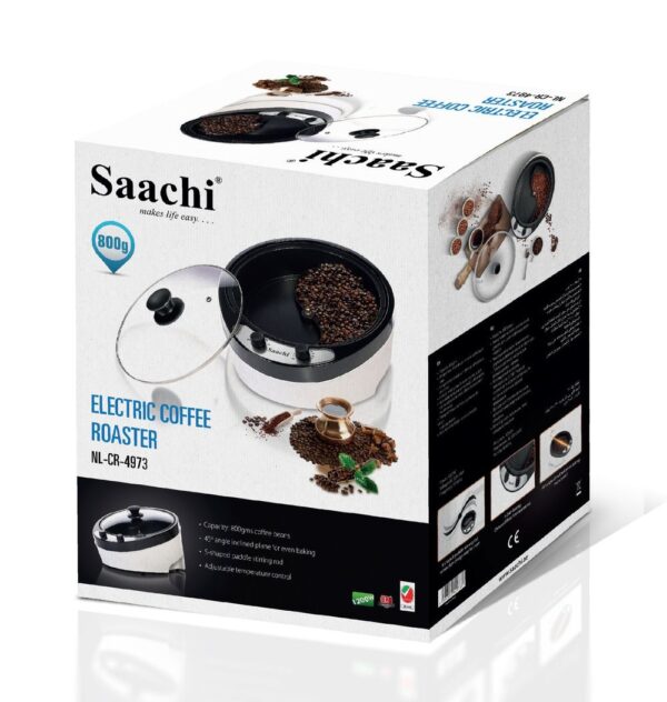 Saachi Coffee Roaster NL-CR-4973-WH with a Unique blade design - Image 2