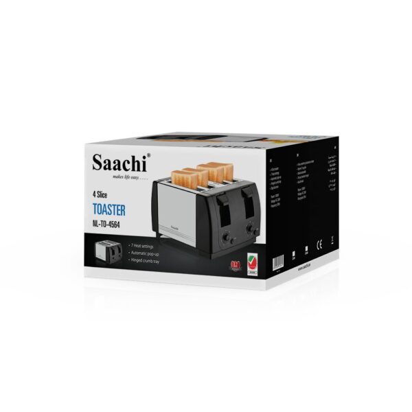 Saachi 4 Slice Toaster NL-TO-4564-BK ( Black ) - Image 2