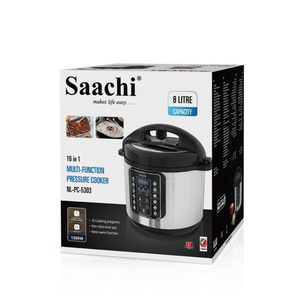 Saachi 8L Electric Pressure Cooker 16 in 1 Multifunctional NL-PC-5303 - Image 2