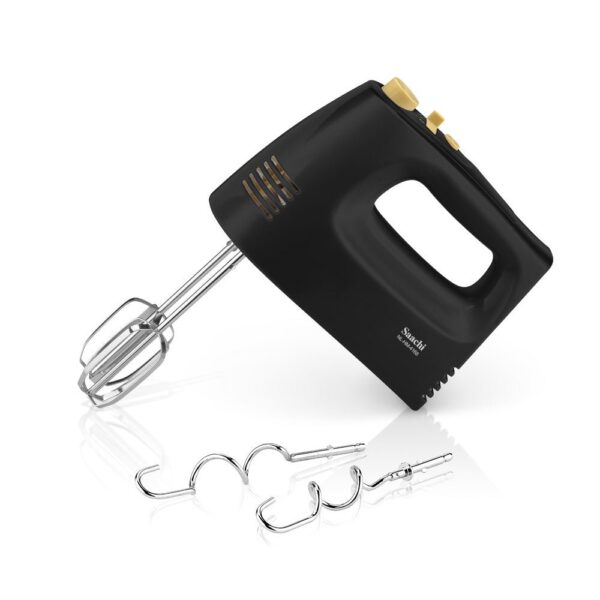 Saachi 5-Speed Hand Mixer NL-HM-4168-BK with Detachable Steel Beaters