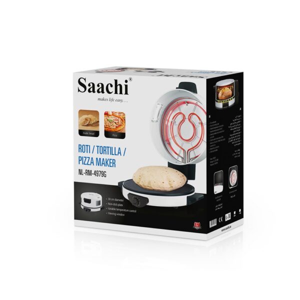 Saachi Roti/Tortilla/Pizza Bread Maker NL-RM-4979G-WH - Image 2