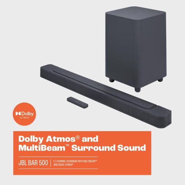 JBL Sound Bar 5.1ch Deep Bass 500w with MultiBeam & Dolby Atmos - Image 2