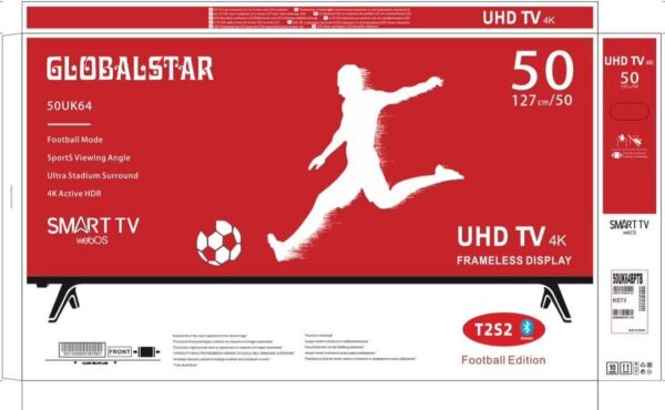 Globalstar 50 inch 4K UHD Smart Android TV 50UK64 - Image 2