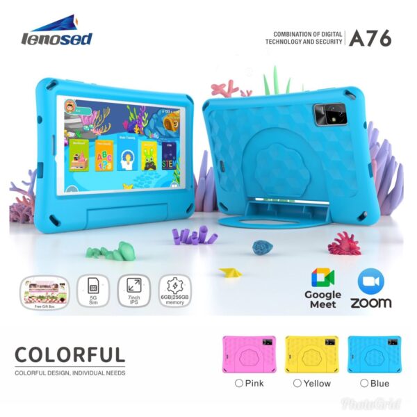 Lenosed A76 Kids Learning Tablet 6GB RAM, 256GB ROM, SIM CARD - Image 2