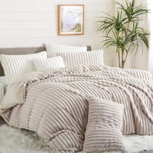 Beige Coral Velvet Duvet 4pcs 6by6