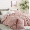 Blush Pink Coral Velvet Duvet 4pcs 6by6