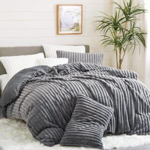 Gray Coral Velvet Duvet 4pcs 6by6