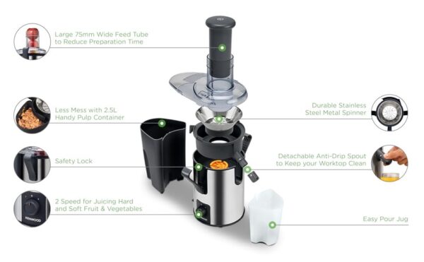 Kenwood JEM50 Juice Extractor Machine 700W - Image 4