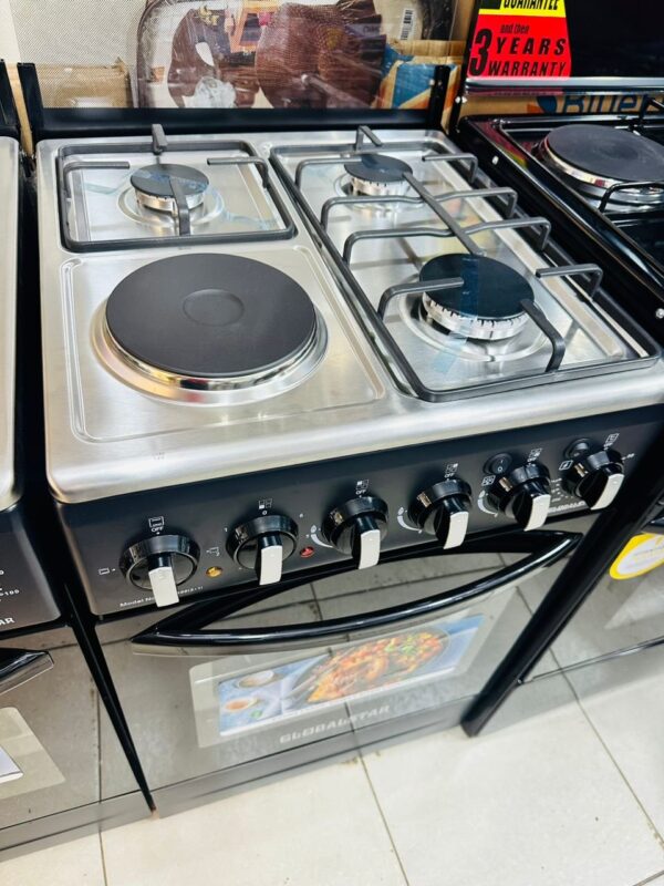Globalstar 3 Gas + 1 Electric & Electric Oven 50x50cm – Black - Image 2