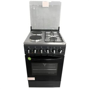 Globalstar 50x50cm 2 Gas Burners + 2 Electric Plates Electric Gas Cooker with Electric Oven