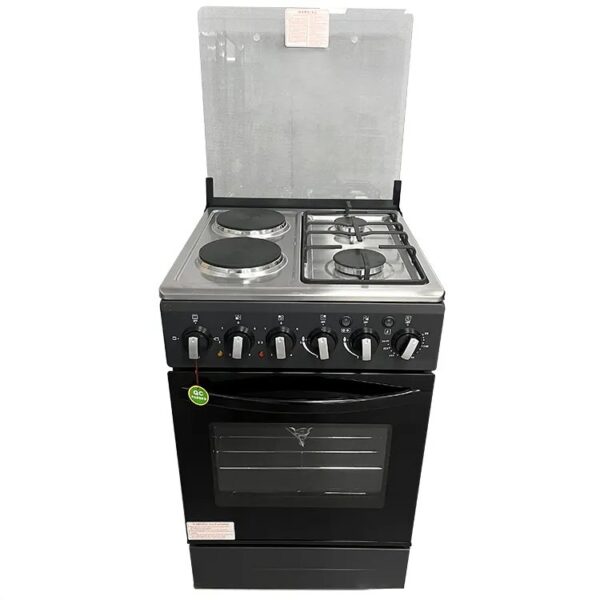 Globalstar 50x50cm 2 Gas Burners + 2 Electric Plates Electric Gas Cooker with Electric Oven