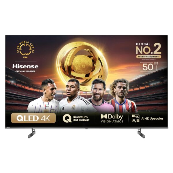 Hisense 50 inch 4K QLED Smart TV Quantum dot Q6 series with Dolby Vision & Atmos (50Q6N)