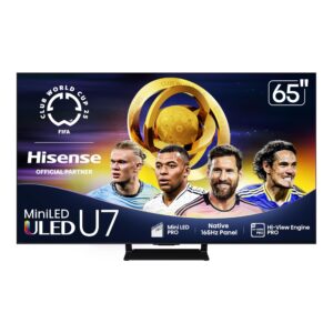 Hisense 65 inch Smart ULED MiniLED 4K Quantum Dot U7 Series TV