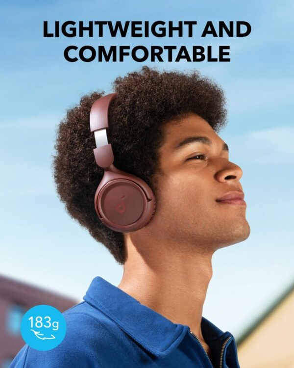 Anker Soundcore H30i Bluetooth Wireless & Wired Headphones 70 Hours Play Time ( Kids & Adults ) - Red - Image 4