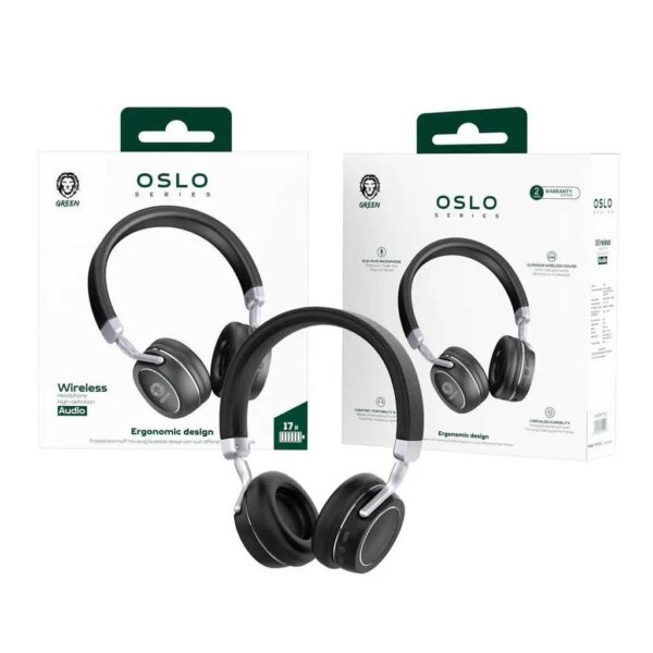 Green Lion Oslo Series Wireless Headphones 17 Hours Play Time - Image 3