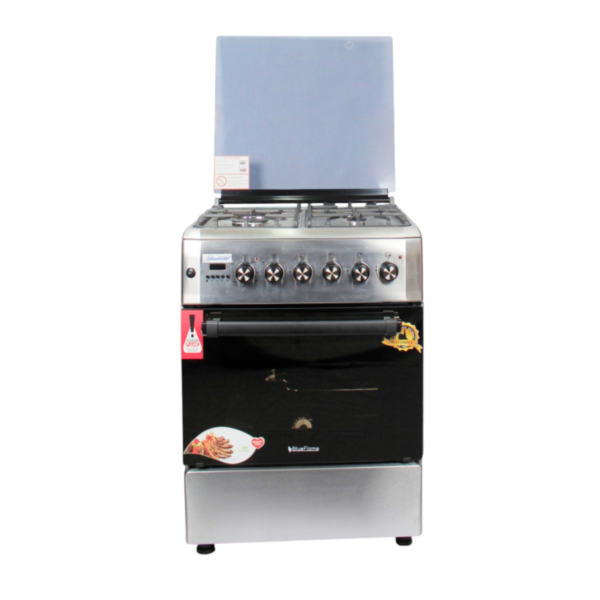 Blueflame 60by60cm 3 gas burners, 1 Electric Gas Cooker Diamond Series D6031ERF - Inox Stainless steel - Image 2