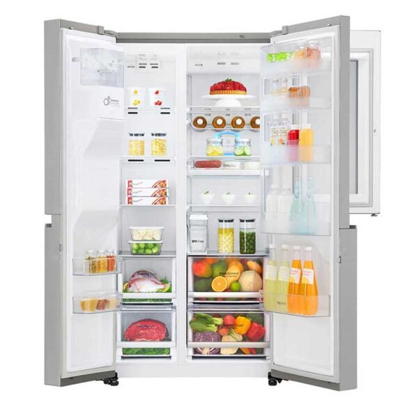 LG 668L Knock Knock Fridge GC-X247CSAV Ice & Water Dispenser InstaView Door-in-Door Side By Side Smart Refrigerator - Image 2