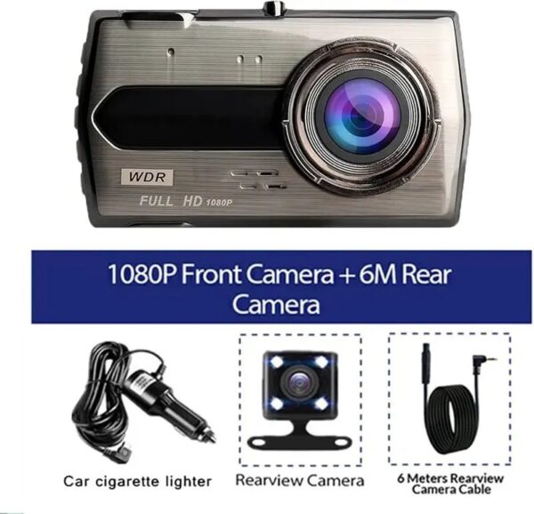 Dash Cam Rear View Drive Video Recorder Night Vision Vehicle Black Box Dashcam Auto Camera Car Accessories Car DVR Full HD 1080P Dash Cam Car Camera - Image 2
