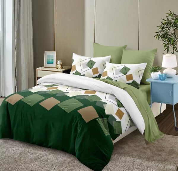 5by6 4pc Duvet Set with 2 Pillowcases, 1 Bedsheet, 1 Duvet Microfiber