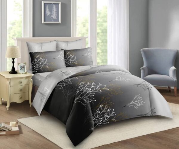 5by6 4pc Duvet Set with 2 Pillowcases, 1 Bedsheet, 1 Duvet Microfiber