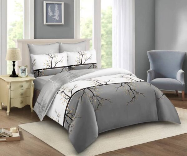 5by6 4pc Duvet Set with 2 Pillowcases, 1 Bedsheet, 1 Duvet Microfiber