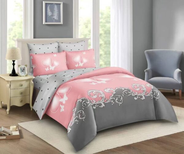 5by6 4pc Duvet Set with 2 Pillowcases, 1 Bedsheet, 1 Duvet Microfiber