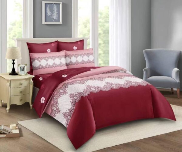 5by6 4pc Duvet Set with 2 Pillowcases, 1 Bedsheet, 1 Duvet Microfiber