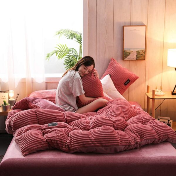 Coral Velvet Duvet 4pcs 6by6