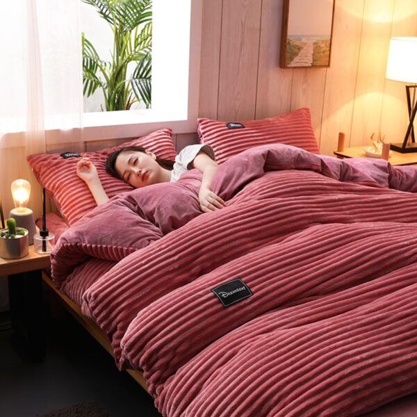 Coral Velvet Duvet 4pcs 6by6 - Image 2