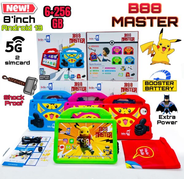 Bebe Tab B88 Master Kid's Learning Tablet 6GB RAM 256GB ROM Dual SIM