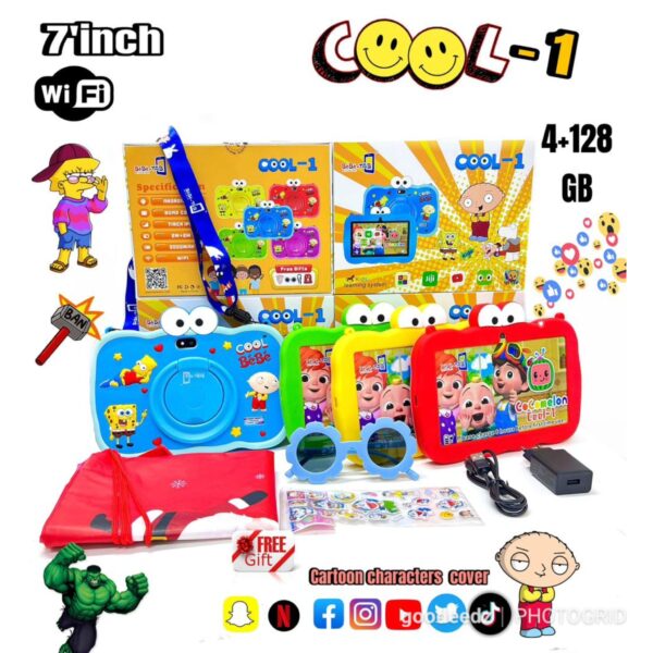 Bebe Tab Cool-1 Kids Learning Tablet 4GB RAM 128GB ROM WiFi Connection Only