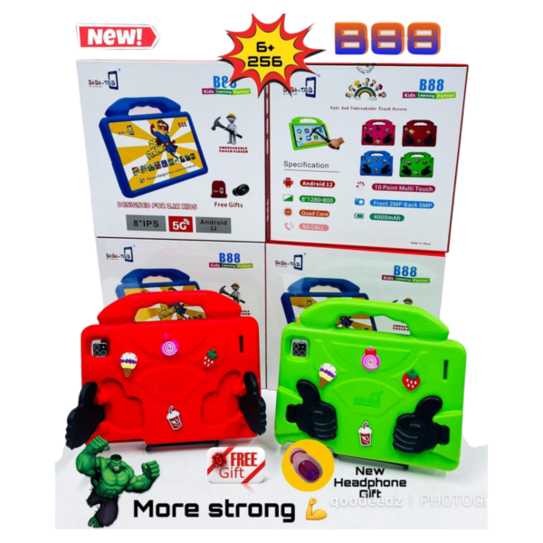 Bebe Tab B88 Kid's Learning Tablet 6GB RAM 256GB ROM Dual SIM
